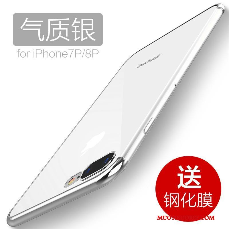 iPhone 8 Plus Kuori Puhelimen Kuoret Pehmeä Neste Murtumaton Persoonallisuus All Inclusive Punainen