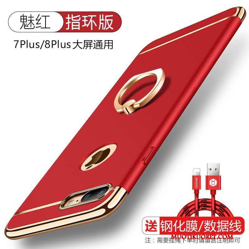 iPhone 8 Plus Kuori Tuki Rengas Punainen Puhelimen Kuoret Kotelo Trendi