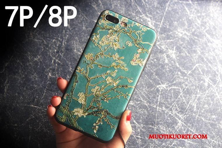 iPhone 8 Plus Suojaus Ripustettavat Koristeet Kuori Kotelo Murtumaton All Inclusive Vihreä