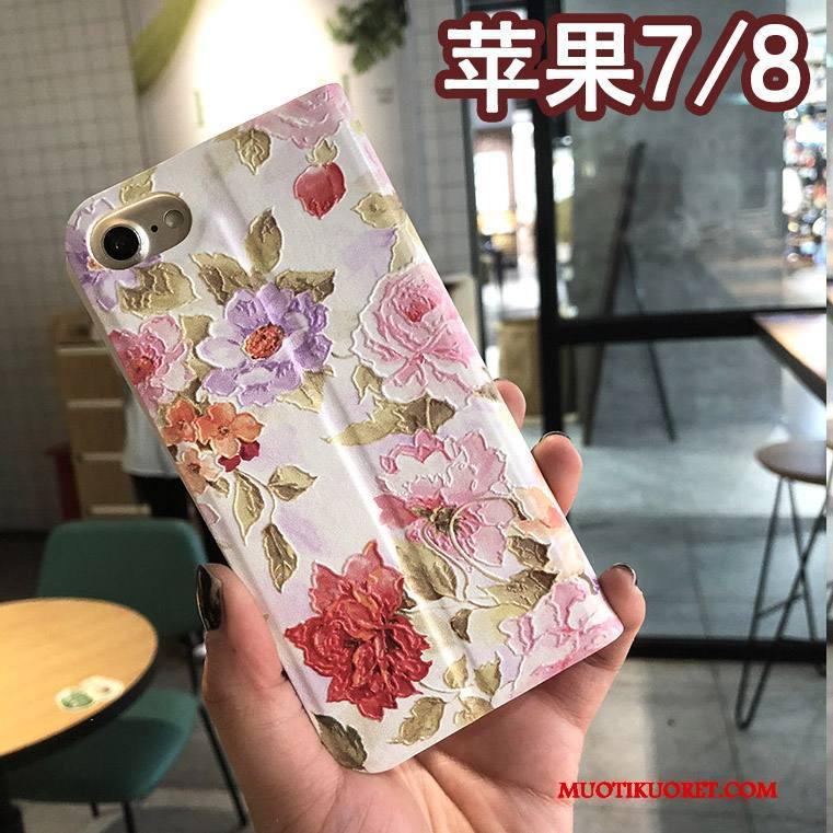 iPhone 8 Ripustettavat Koristeet Kuori Trendi Pehmeä Neste Tuki Sininen Silikoni
