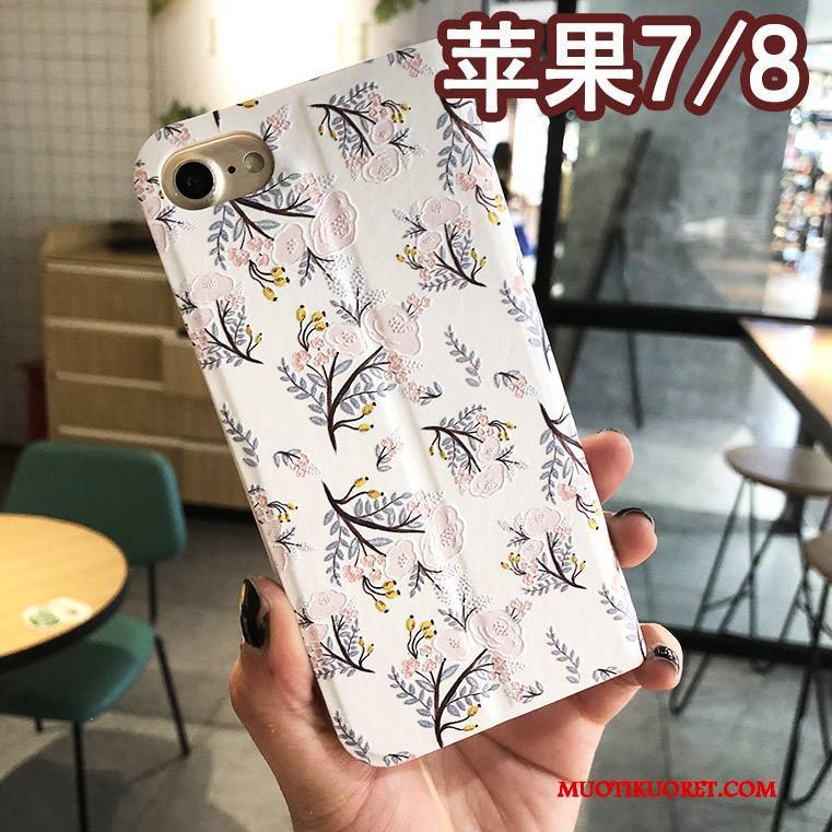 iPhone 8 Ripustettavat Koristeet Kuori Trendi Pehmeä Neste Tuki Sininen Silikoni