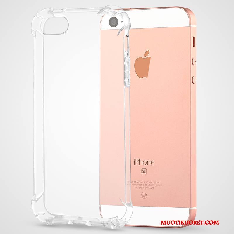iPhone Se All Inclusive Murtumaton Pehmeä Neste Puhelimen Kuoret Kuori Silikoni Sininen