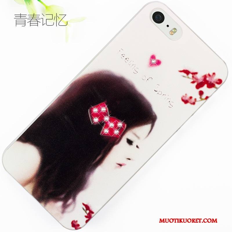 iPhone Se Kotelo Jauhe Kuori Suojaus Kohokuviointi Sarjakuva Luova