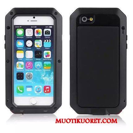 iPhone Se Kuori All Inclusive Murtumaton Kehys Kolme Puolustusta Metalli Kotelo Keltainen