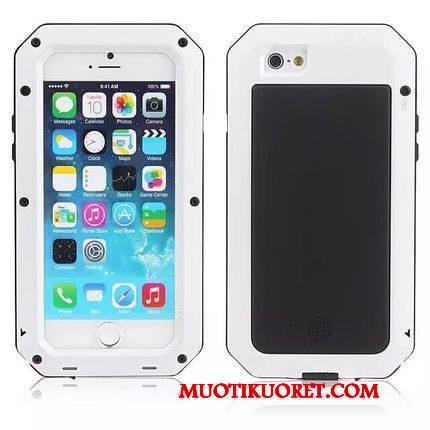 iPhone Se Kuori All Inclusive Murtumaton Kehys Kolme Puolustusta Metalli Kotelo Keltainen