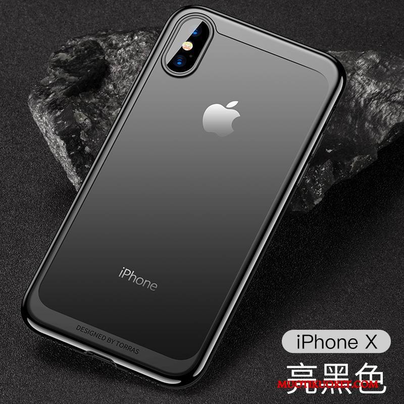 iPhone X Kotelo Puhelimen Kuoret Ultra Pehmeä Neste Läpinäkyvä Silikoni Kuori