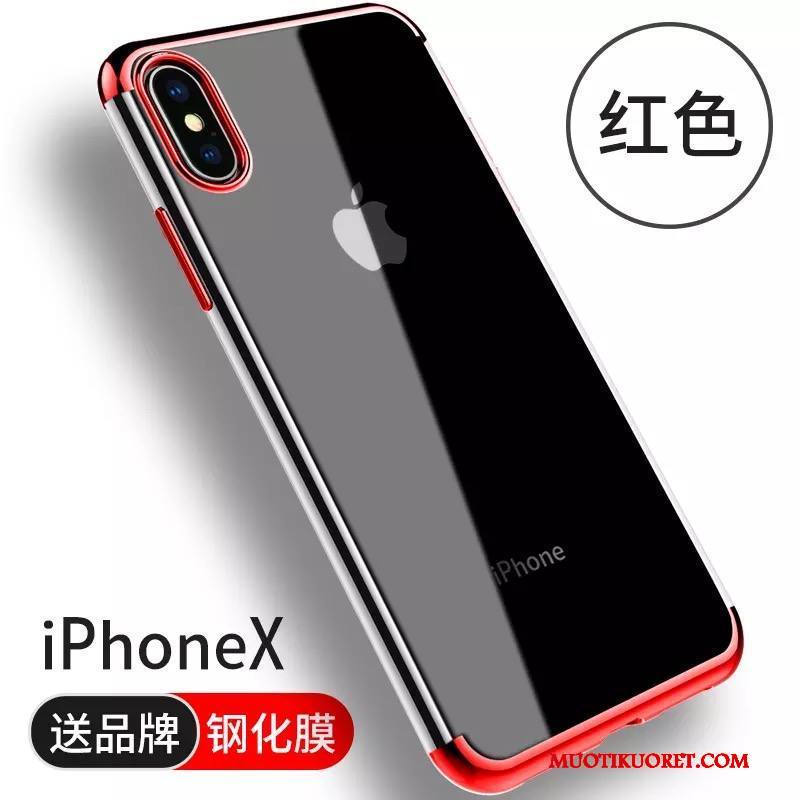 iPhone X Kuori Kotelo Uusi Murtumaton Trendi Puhelimen Kuoret Läpinäkyvä Silikoni