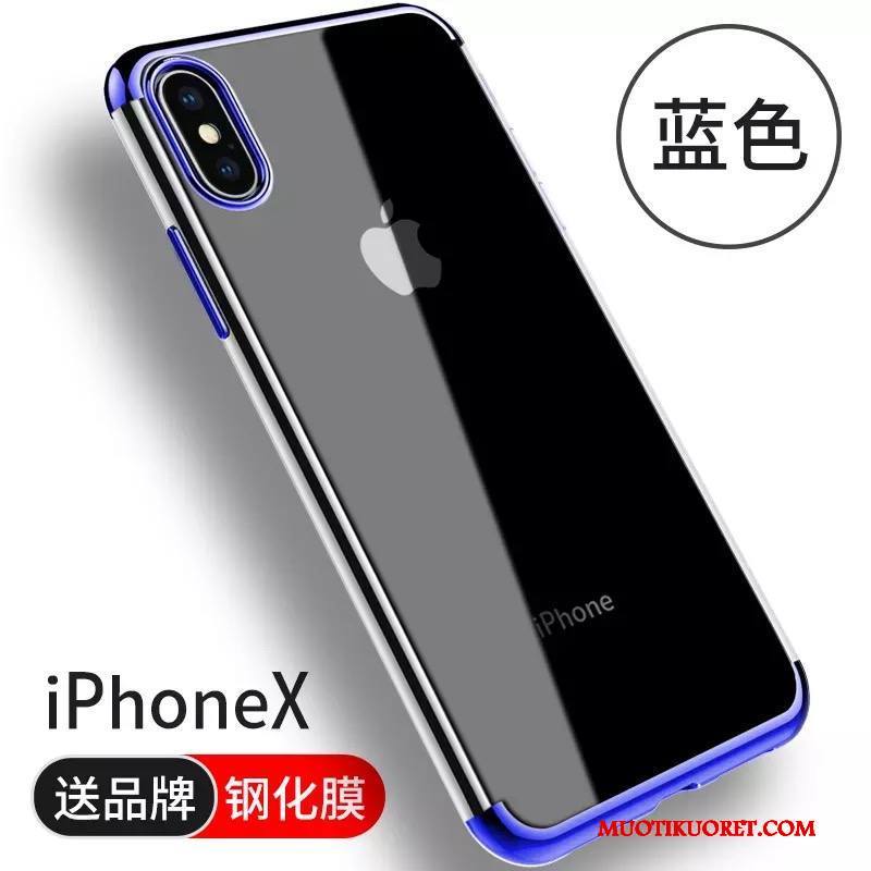 iPhone X Kuori Kotelo Uusi Murtumaton Trendi Puhelimen Kuoret Läpinäkyvä Silikoni