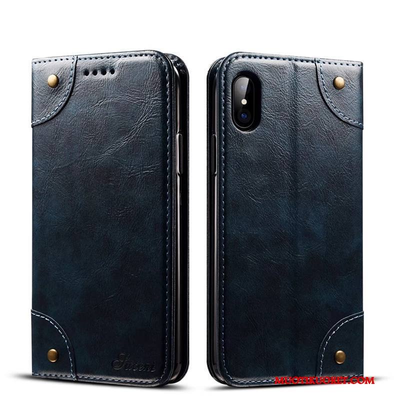 iPhone X Kuori Kuoret Suojaus Kortti Puhelimen Kuoret Luova Nahkakotelo Trendi
