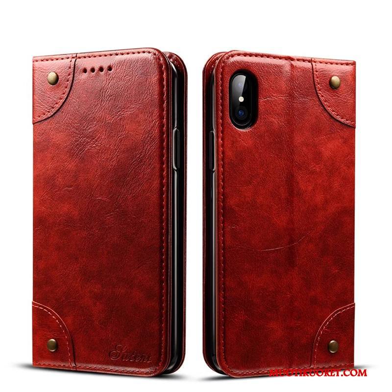 iPhone X Kuori Kuoret Suojaus Kortti Puhelimen Kuoret Luova Nahkakotelo Trendi