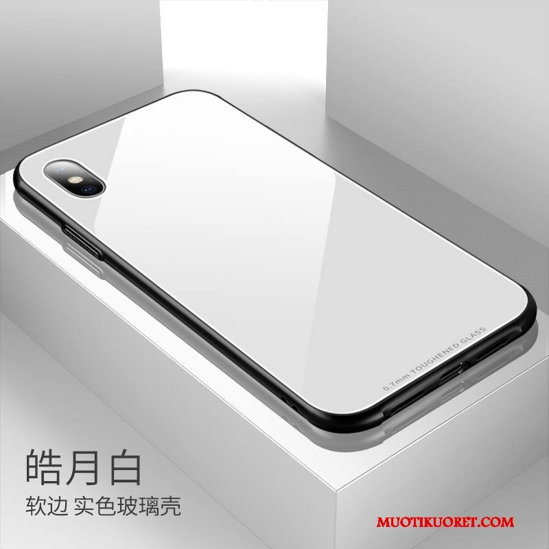 iPhone X Kuori Lasi Punainen Läpinäkyvä Puhelimen Kuoret Kotelo Ultra Uusi