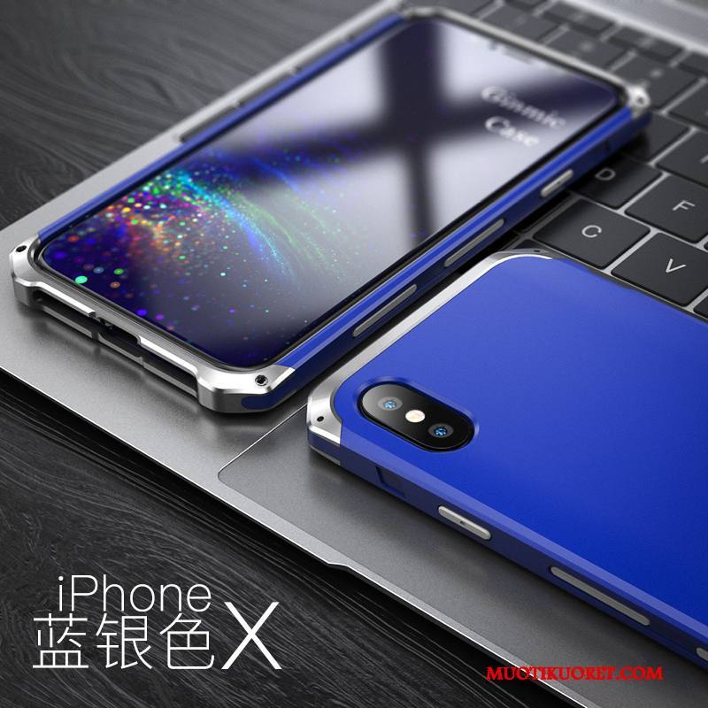 iPhone X Kuori Luova Murtumaton Trendi Suojaus Puhelimen Kuoret Metalli Kotelo