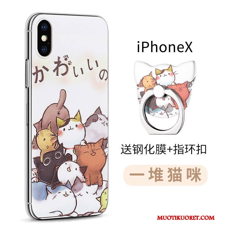 iPhone X Kuori Läpinäkyvä Vihreä Kotelo Uusi Murtumaton Suojaus Silikoni