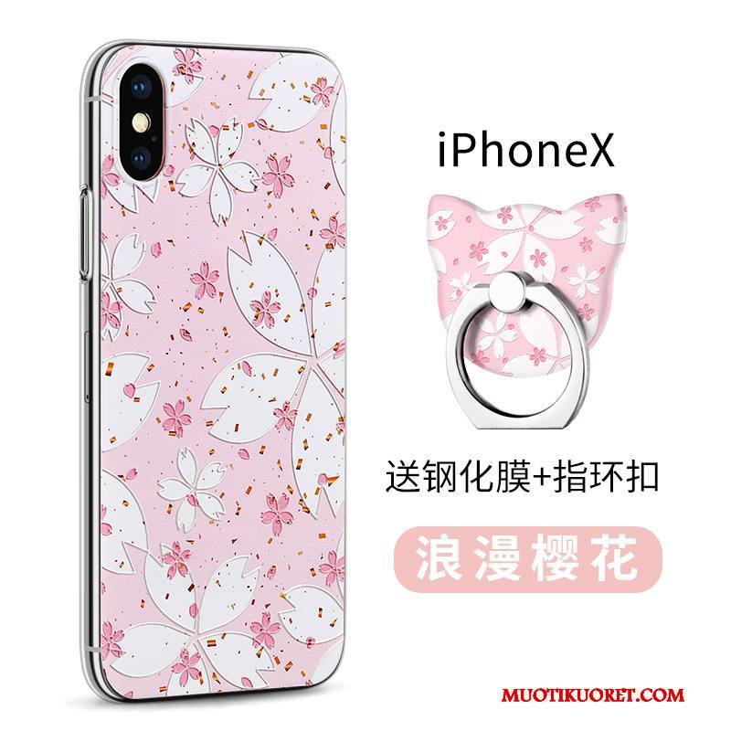 iPhone X Kuori Läpinäkyvä Vihreä Kotelo Uusi Murtumaton Suojaus Silikoni