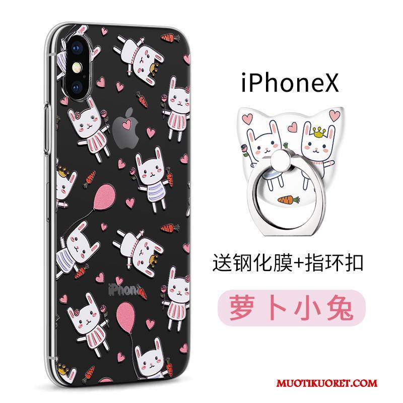 iPhone X Kuori Läpinäkyvä Vihreä Kotelo Uusi Murtumaton Suojaus Silikoni