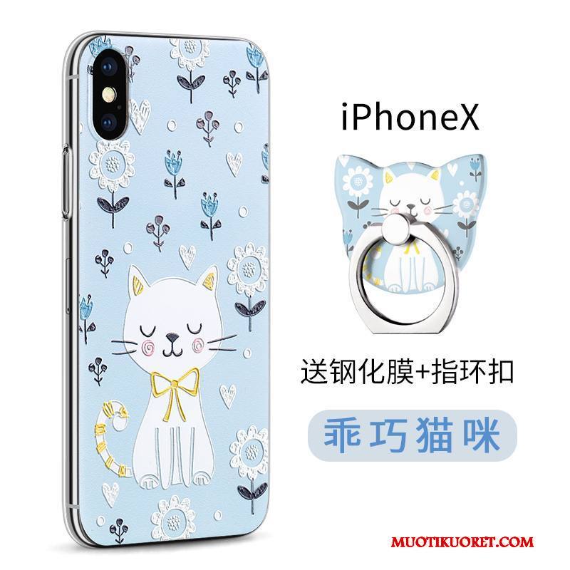 iPhone X Kuori Läpinäkyvä Vihreä Kotelo Uusi Murtumaton Suojaus Silikoni