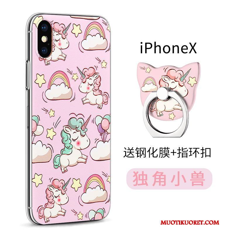 iPhone X Kuori Läpinäkyvä Vihreä Kotelo Uusi Murtumaton Suojaus Silikoni