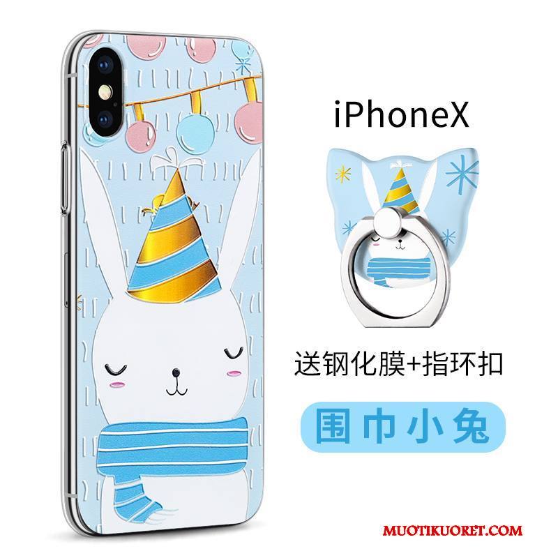 iPhone X Kuori Läpinäkyvä Vihreä Kotelo Uusi Murtumaton Suojaus Silikoni