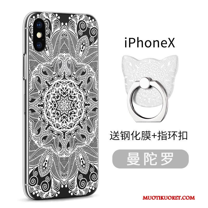iPhone X Kuori Läpinäkyvä Vihreä Kotelo Uusi Murtumaton Suojaus Silikoni