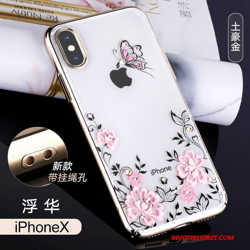 iPhone X Kuori Murtumaton Jauhe Puhelimen Kuoret Tide-brändi Ylellisyys Kotelo All Inclusive