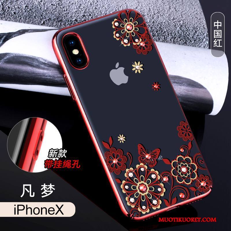 iPhone X Kuori Murtumaton Jauhe Puhelimen Kuoret Tide-brändi Ylellisyys Kotelo All Inclusive