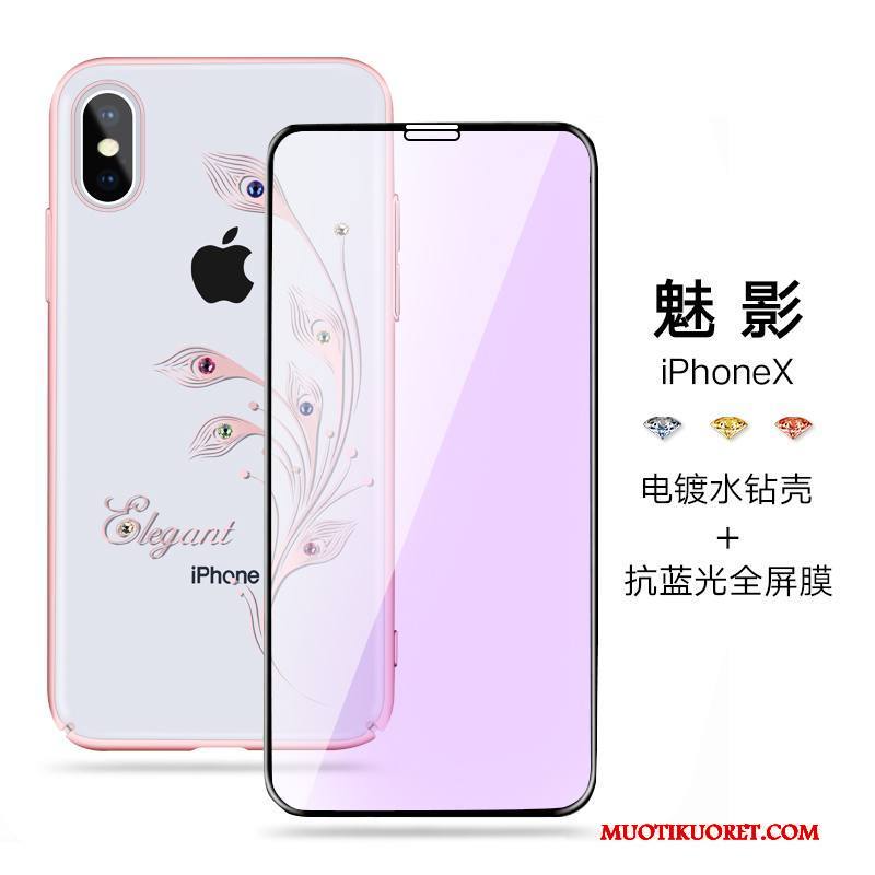 iPhone X Kuori Murtumaton Puhelimen Kuoret Ylellisyys Läpinäkyvä Valkoinen Ohut Uusi