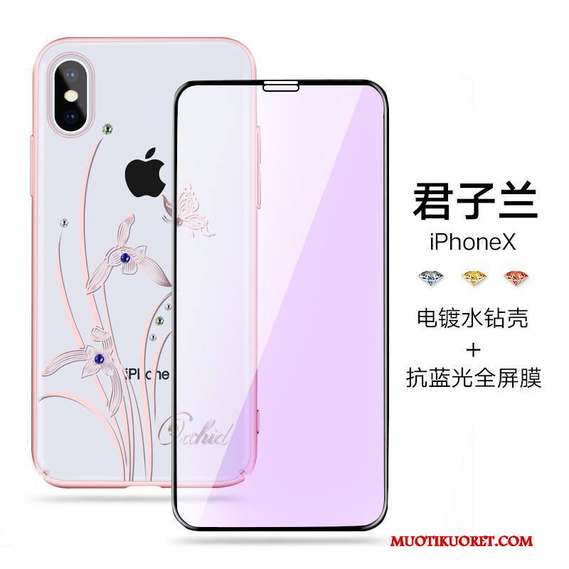 iPhone X Kuori Murtumaton Puhelimen Kuoret Ylellisyys Läpinäkyvä Valkoinen Ohut Uusi