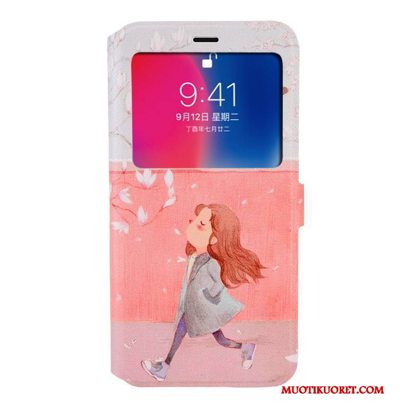 iPhone X Kuori Nahkakotelo Suojaus Puhelimen Kuoret Sininen Simpukka Murtumaton Silikoni