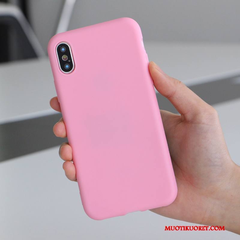 iPhone X Kuori Puhelimen Kuoret Silikoni Kohokuviointi Pehmeä Neste Jauhe Luova Tide-brändi