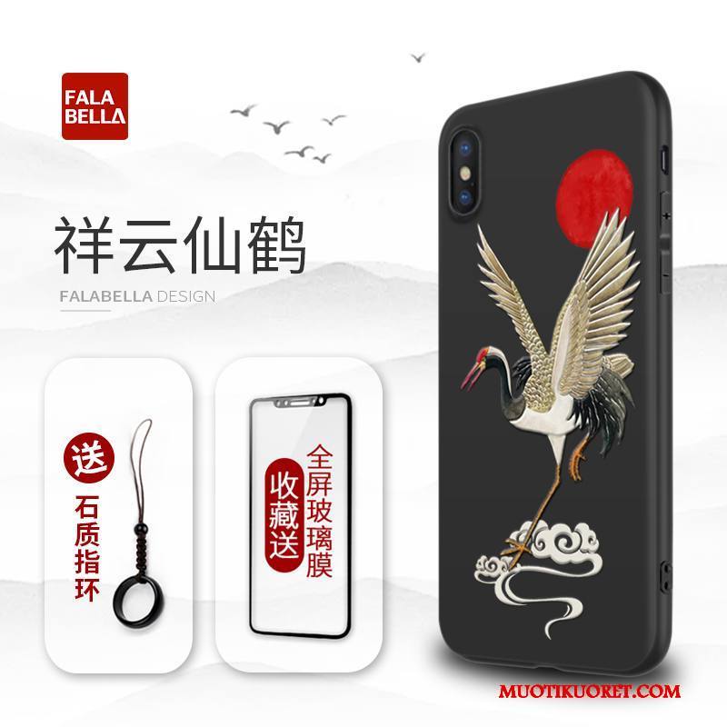 iPhone X Kuori Puhelimen Kuoret Tide-brändi Musta Luova Uusi Persoonallisuus Kotelo