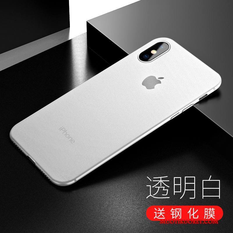 iPhone X Kuori Puhelimen Kuoret Uusi Punainen Pesty Suede All Inclusive Ohut Ultra