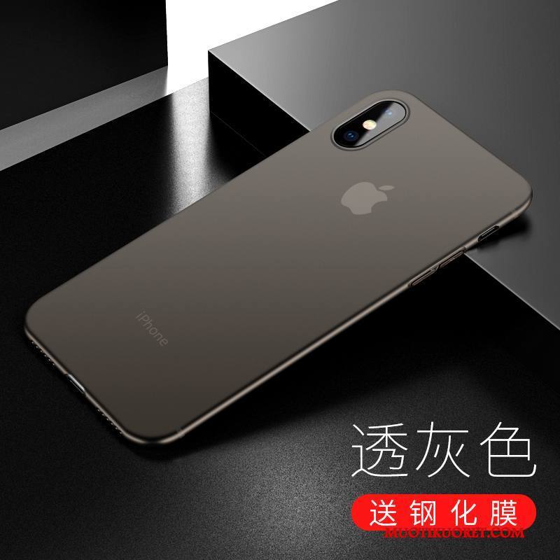 iPhone X Kuori Puhelimen Kuoret Uusi Punainen Pesty Suede All Inclusive Ohut Ultra