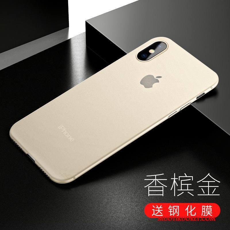 iPhone X Kuori Puhelimen Kuoret Uusi Punainen Pesty Suede All Inclusive Ohut Ultra