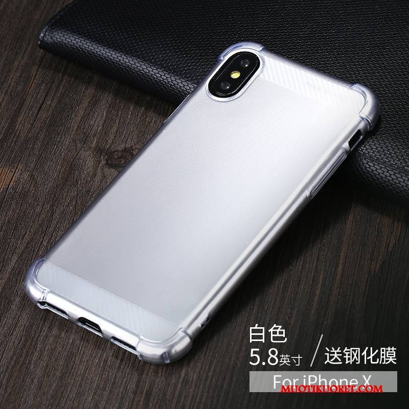 iPhone X Kuori Silikoni Murtumaton Kotelo All Inclusive Puhelimen Kuoret Uusi Pehmeä Neste