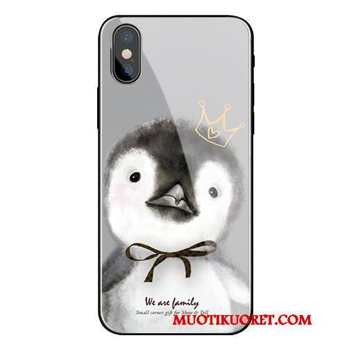iPhone X Kuori Silikoni Pehmeä Neste Valkoinen Rakastunut Uusi Trendi Puhelimen Kuoret