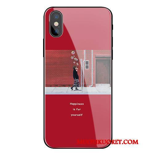 iPhone X Kuori Silikoni Pehmeä Neste Valkoinen Rakastunut Uusi Trendi Puhelimen Kuoret
