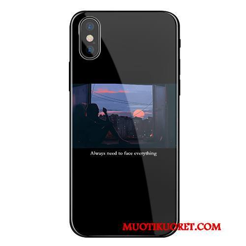 iPhone X Kuori Silikoni Pehmeä Neste Valkoinen Rakastunut Uusi Trendi Puhelimen Kuoret