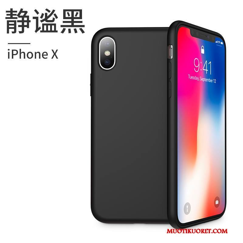 iPhone X Kuori Silikoni Punainen Tide-brändi All Inclusive Kotelo Puhelimen Kuoret Uusi