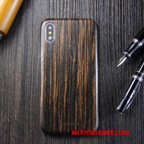 iPhone X Kuori Ultra Tide-brändi Uusi Massiivipuu Musta Suojaus Puhelimen Kuoret