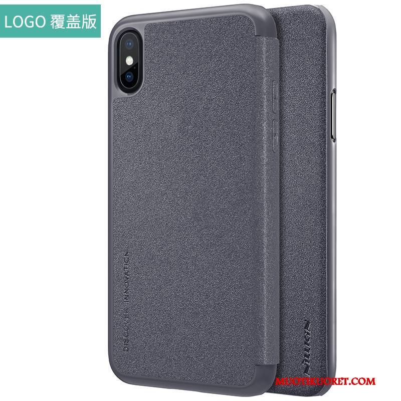 iPhone X Punainen Suojaus Kulta Murtumaton Puhelimen Kuoret Nahkakotelo Kuori