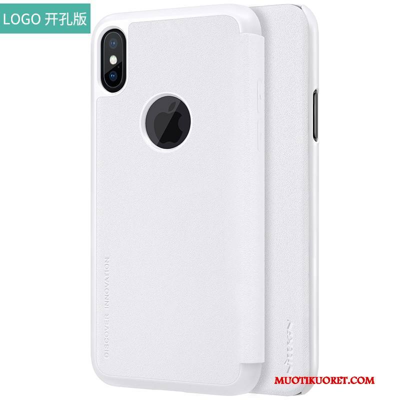 iPhone X Punainen Suojaus Kulta Murtumaton Puhelimen Kuoret Nahkakotelo Kuori