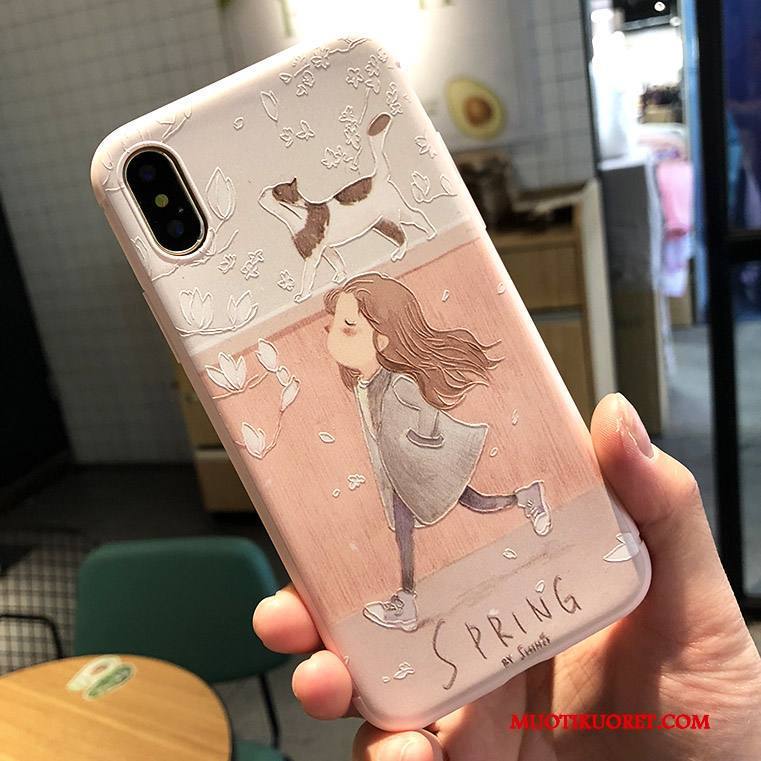 iPhone X Uusi Ripustettavat Koristeet Murtumaton Kohokuviointi Kuori Puhelimen Kuoret Jauhe