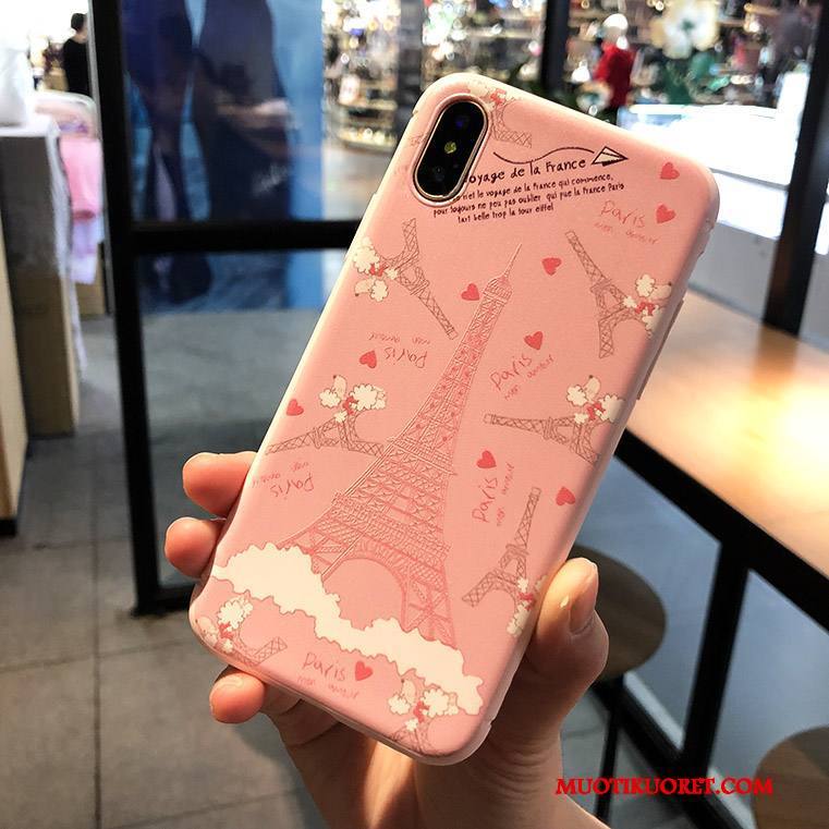 iPhone X Uusi Ripustettavat Koristeet Murtumaton Kohokuviointi Kuori Puhelimen Kuoret Jauhe