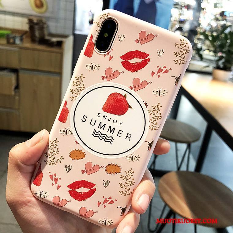 iPhone X Uusi Ripustettavat Koristeet Murtumaton Kohokuviointi Kuori Puhelimen Kuoret Jauhe