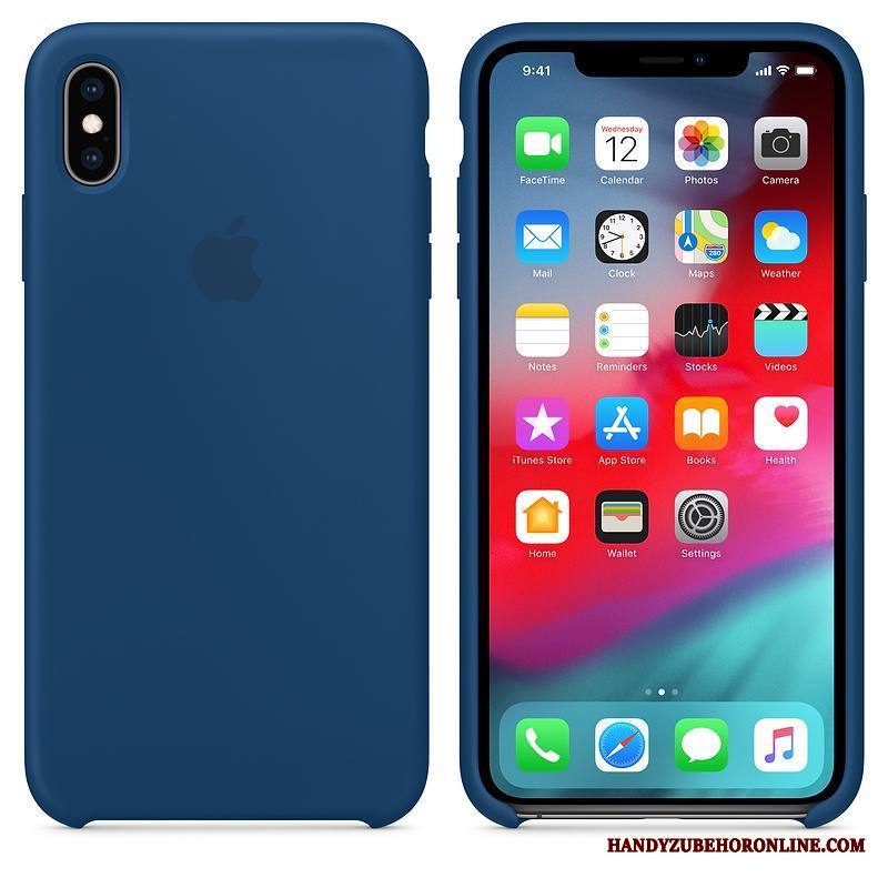 iPhone Xs Kuori Murtumaton Puhelimen Kuoret Net Red Sininen Suojaus Kotelo Silikoni