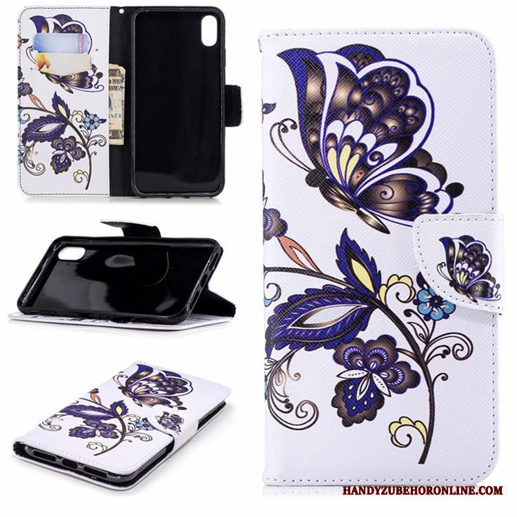 iPhone Xs Max Kuori Kotelo Simpukka Nahkakotelo Tide-brändi Valkoinen Salkku Suojaus