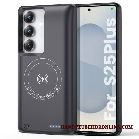 10000mah Akkukotelo Samsung Galaxy S25 Plus / S24 Plus Laturilla Ja Magneettikiinnityksellä