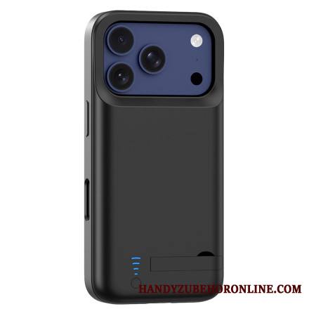 5000 Mah Ulkoinen Akkukotelo iPhone 17 Prolle Sisäänrakennetulla Telineellä