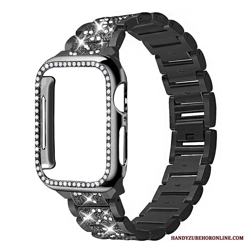 Apple Watch Series 3 Kuori Rhinestone Inlay Musta
