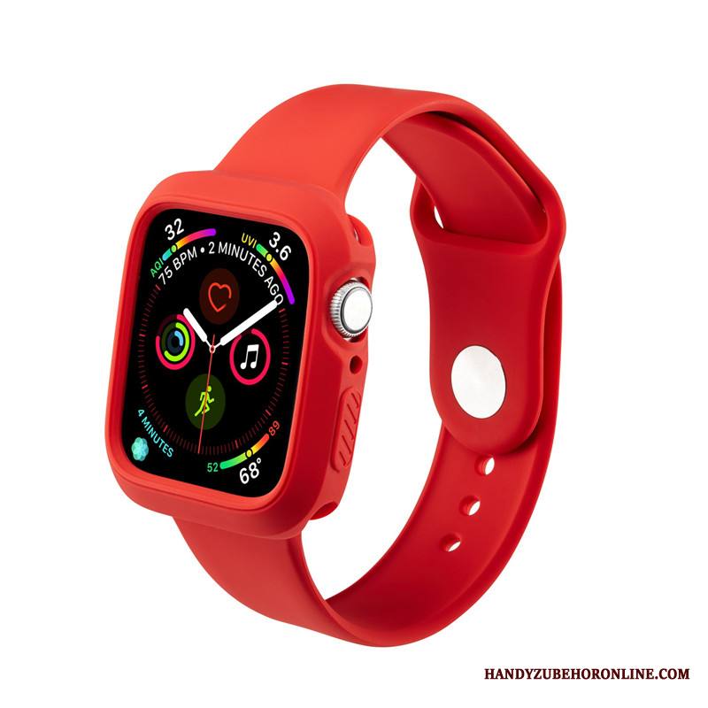 Apple Watch Series 4 Suojaus Trendi Kuori All Inclusive Punainen Silikoni Läpäisemätön